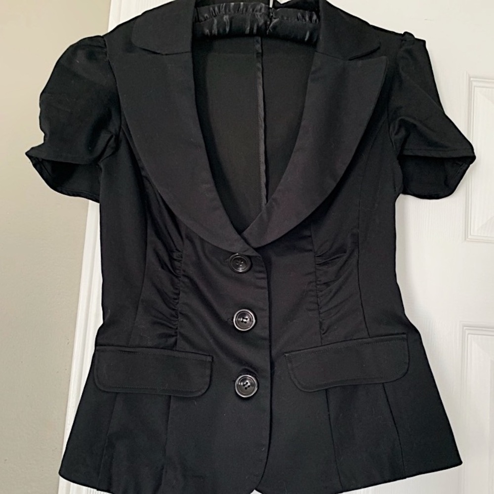 Black Blazer Top